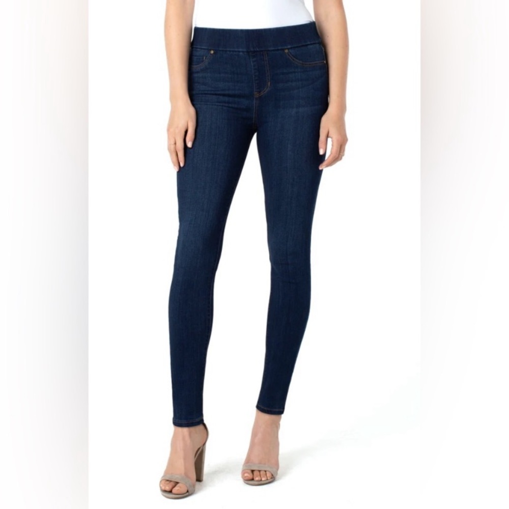 New Liverpool women’s denim leggings size 4/27 - Picture 1 of 14